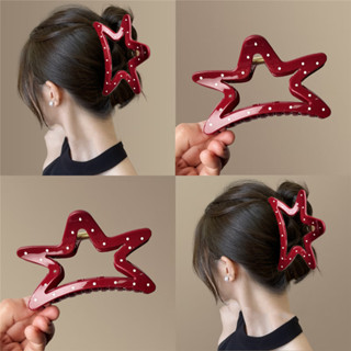 Ancora คลิปโบว์ลายจุดสีแดงผู้หญิงระดับไฮเอนด์ 2026 กิ๊บติดผม…