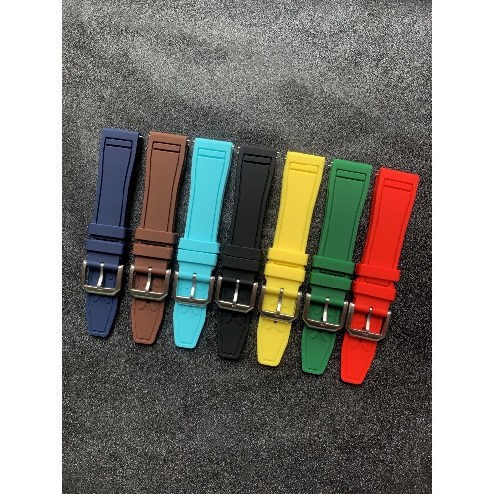 20mm 21mm 22mm Quick Release Rubber Watch Strap Compatible with Seiko, Oris, IWC, Tudor Universal Wr