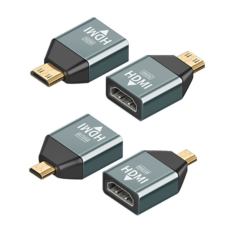 4K @ 60Hz Micro/Mini HDMI Male to HDMI Female Adapter, C/D to A HDMI 2.0 Bidirectional Converter สํา
