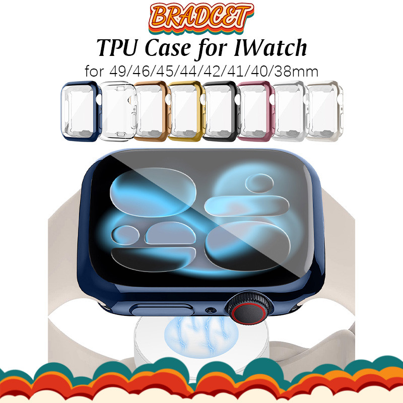 เคส TPU for Apple Watch Ultra 3 2 49mm Series 11 10 9 8 7 SE 3 2 44มม 46มม 45 42 41 40 38 มม. ซองป้องกันที่ชัดเจนสำหรับ