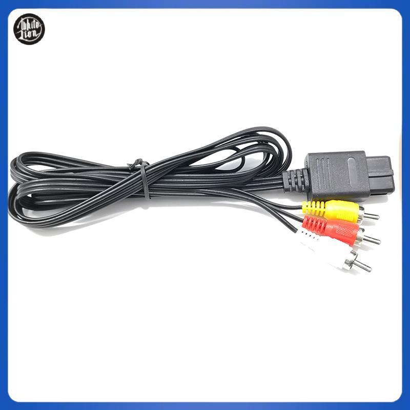 WL| ใหม่ N64 SNES Gamecube 6FT AV TV Audio Video สายสเตอริโอสําหรับ Nintend 64 ประณีตออกแบบใหม่