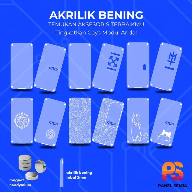 01 อะคริลิคใส 2 มม. พร้อม NEODYMIUM MAGNETS สามารถปรับแต่งและกรณีได้ เกิดใหม่