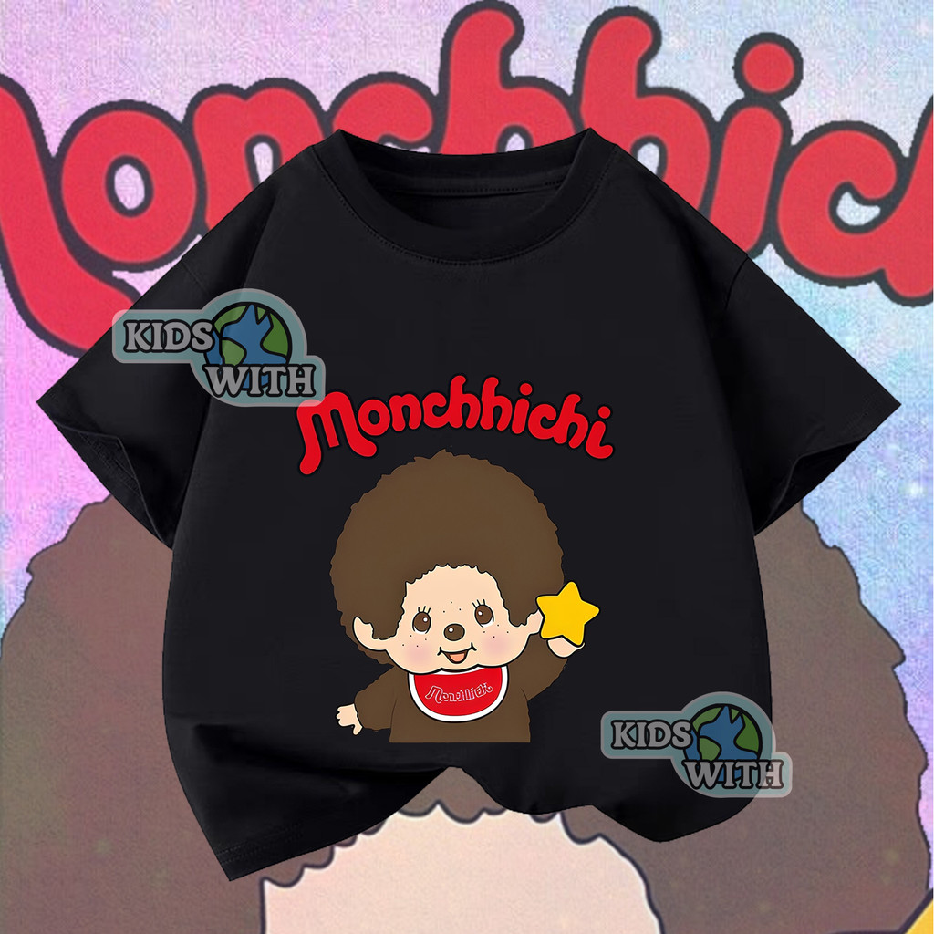 "Monchhichi" เสื้อยืดเด็ก ลายขายดี มอนชิชิน่ารักๆ เหมาะสำหรับเด็กสูง 100-150ซม Kids T-shirt30
