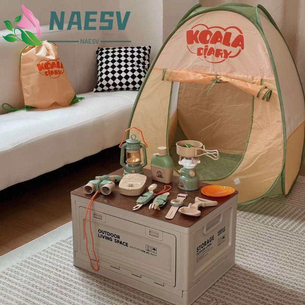 NAESV กลางแจ้ง Nature Exploration ของเล่น, Pop Up เต็นท์ Camping Suit เด็กผจญภัยชุดของเล่น, Camping 