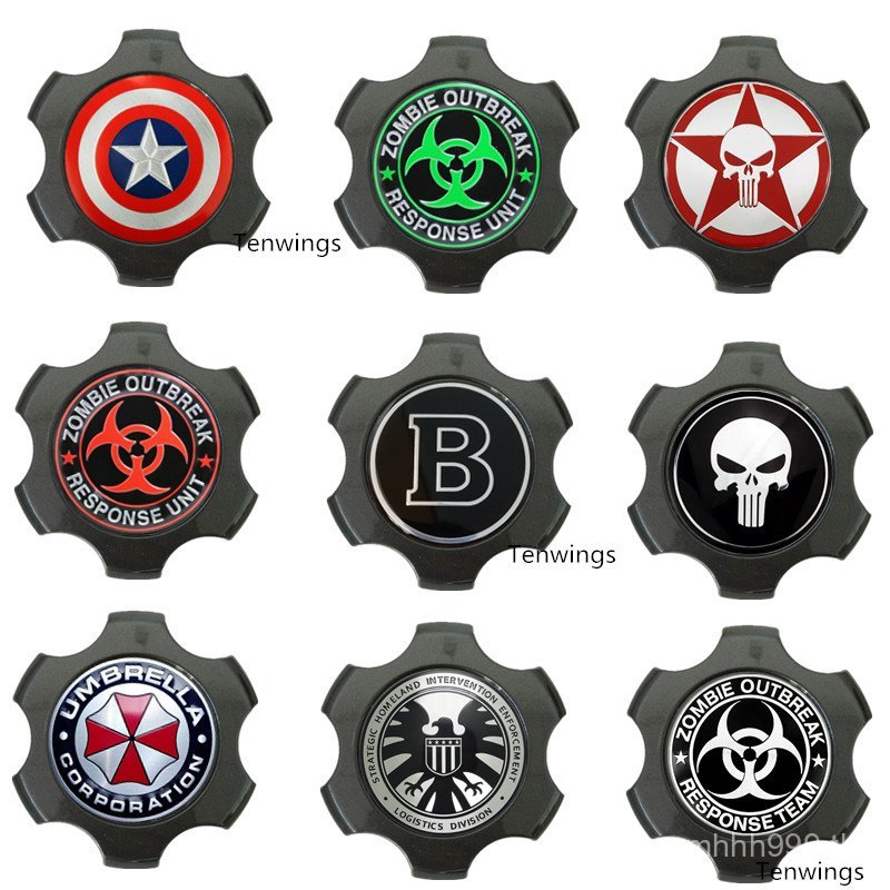 BJ40/BJ40L/BJ40plus/BJ80/F40 ดัดแปลงที่ไม่ซ้ํากัน Hub Cap Hub Label สติกเกอร์ตกแต่ง HUW1