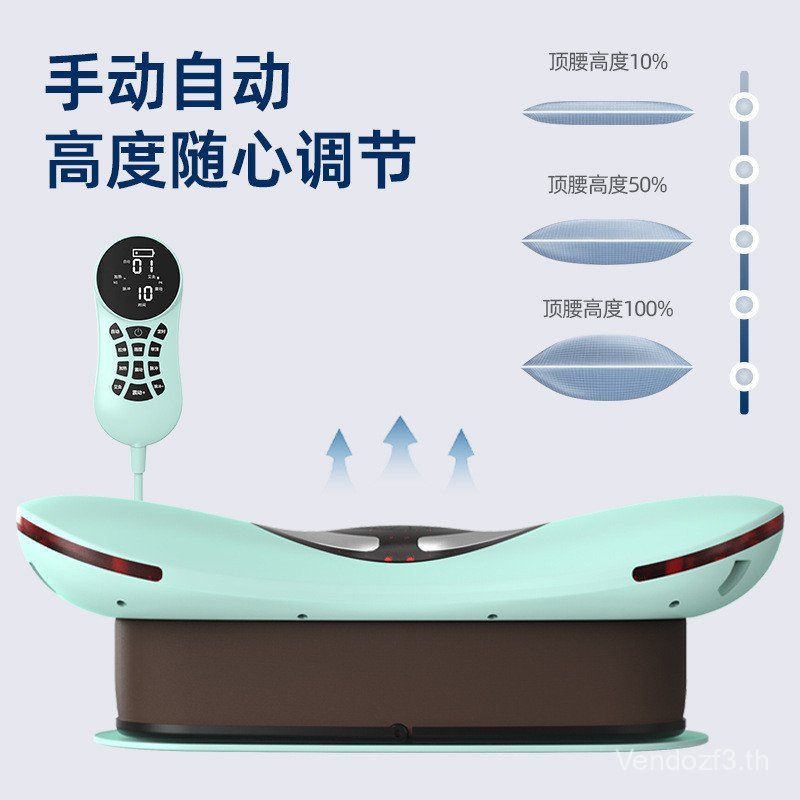 VTT หมอนนวดเอวจําลองเครื่องนวดชีพจรรีโมทคอนโทรลชาร์จสไตล์เอวกลับอุณหภูมิคงที่ประคบร้อน