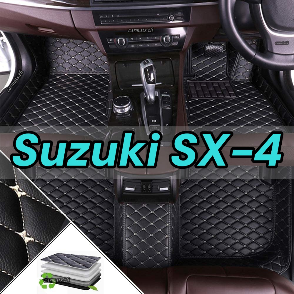 [สินค้ามีบีน์เตรียมจัดส่ง] พรมรถยนต์ในรถยนต์ (Suzuki SX4) พรมปูพื้นกันน้ํา พรมรถยนต์ พรมปูพื้นหนัง sx4