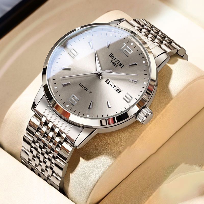 Swiss Top Ten นาฬิกาที่มีชื่อเสียง Dual ปฏิทินอิฐแฟชั่นกันน้ํานาฬิกากลไกอัตโนมัตินาฬิกาผู้ชายเดิม 20