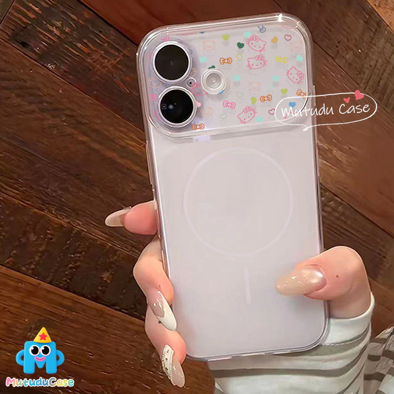 เคสแม่เหล็ก ลายแมวการ์ตูน สำหรับ iPhone 11 12 13 14 15 16 17 Pro Max Plus thumbnail 7