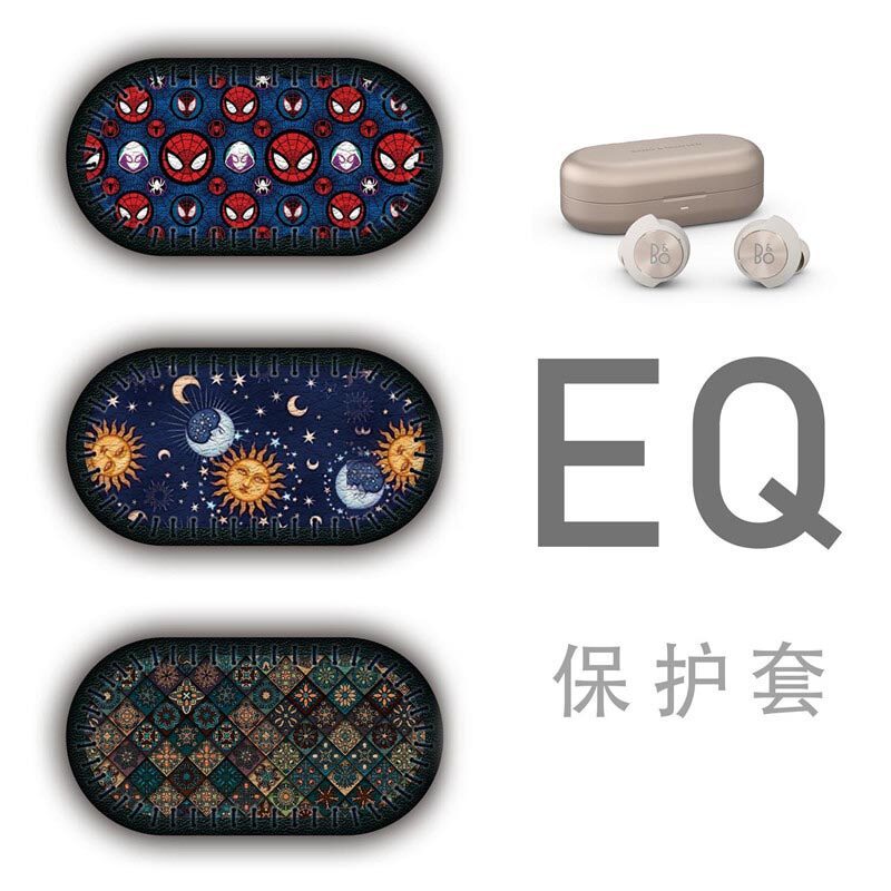 เหมาะสําหรับ B & O beoplay EQ หูฟัง BO หนังป้องกันกรณีเก็บกรณีที่ไม่ซ้ํากัน (ไม่ใช่สติกเกอร์ซิลิโคน)