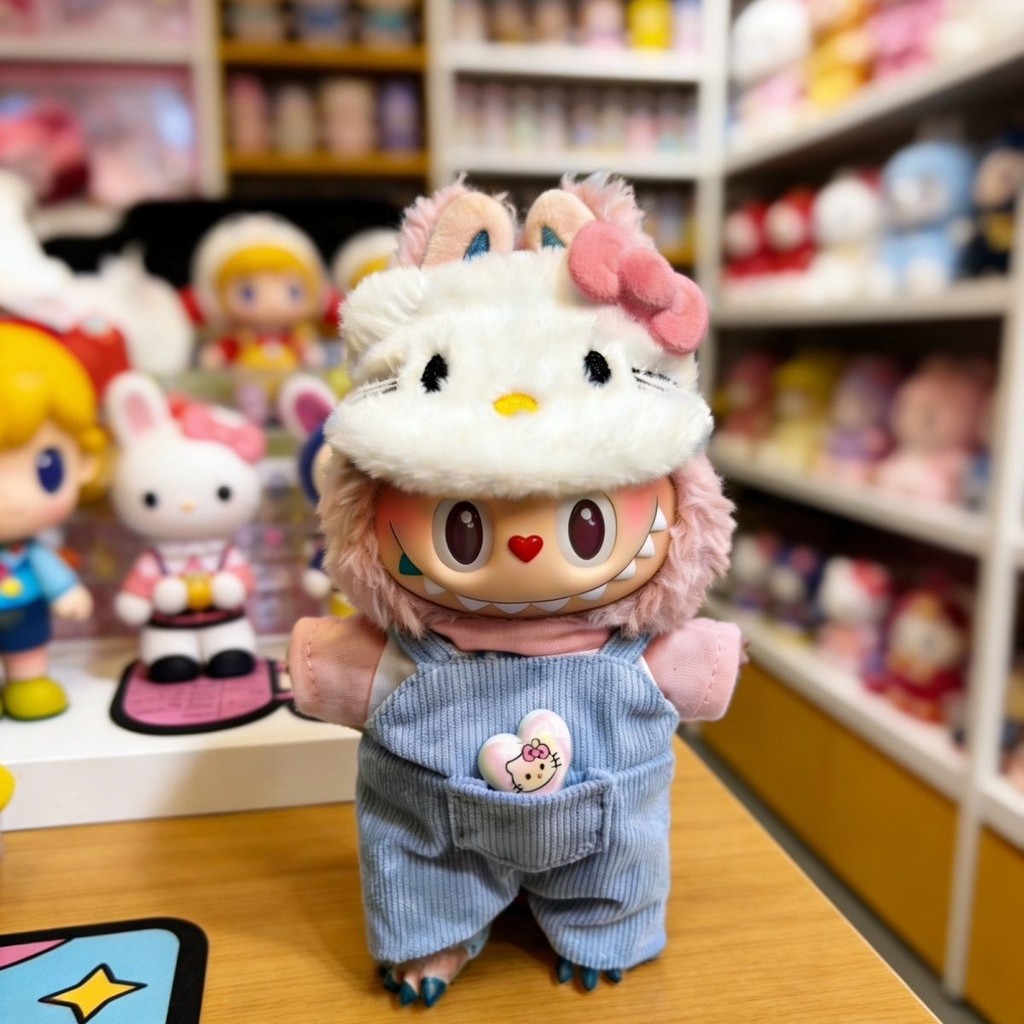 เฉพาะเสื้อผ้าเด็ก] mokoo Little Sweetheart labubu เสื้อผ้าเด็ก Hello Kitty เสื้อผ้าเด็ก Hello Kitty 