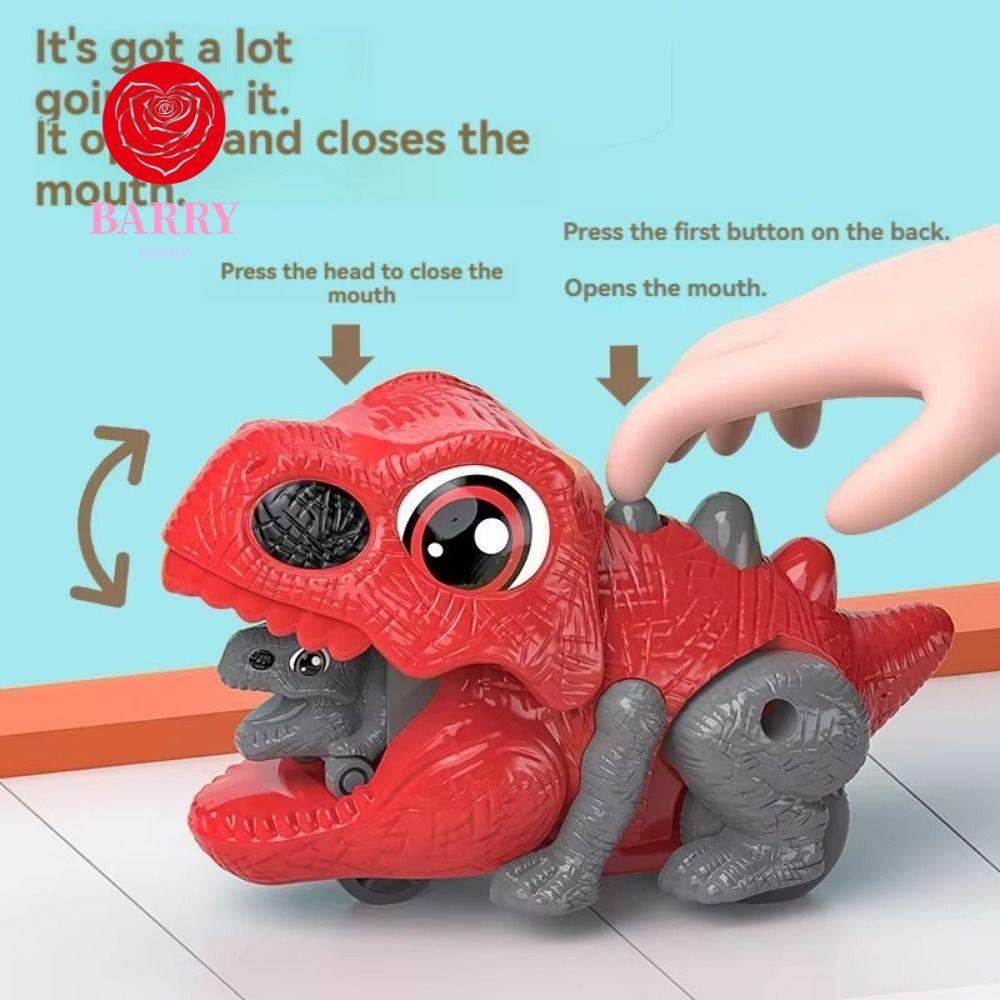 ของเล่นเปิดตัวไดโนเสาร์ BARRY ไดโนเสาร์ Inertial Rolling Inertia Dinosaur Car, Launcher ของเล่นจําลอ