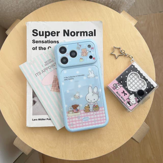 [เคสโทรศัพท์ Epoxy/HelloKett Miffy Rabbit/การ์ตูนน่ารัก/Appearance สูง] เหมาะสําหรับ iPhone 13 14 15 16 17 pro max รวมทุกอย่างเคส TPU นุ่มกันกระแทก