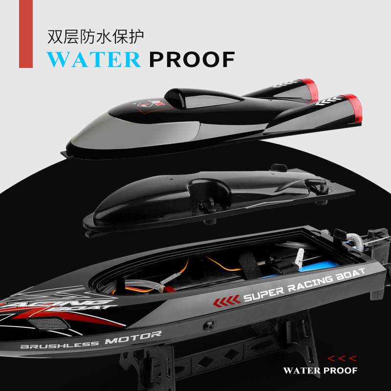 WL916 รีโมทคอนโทรลเรือสปีดโบ๊ท ความเร็วสูง ชาร์จไฟได้ สำหรับเด็ก