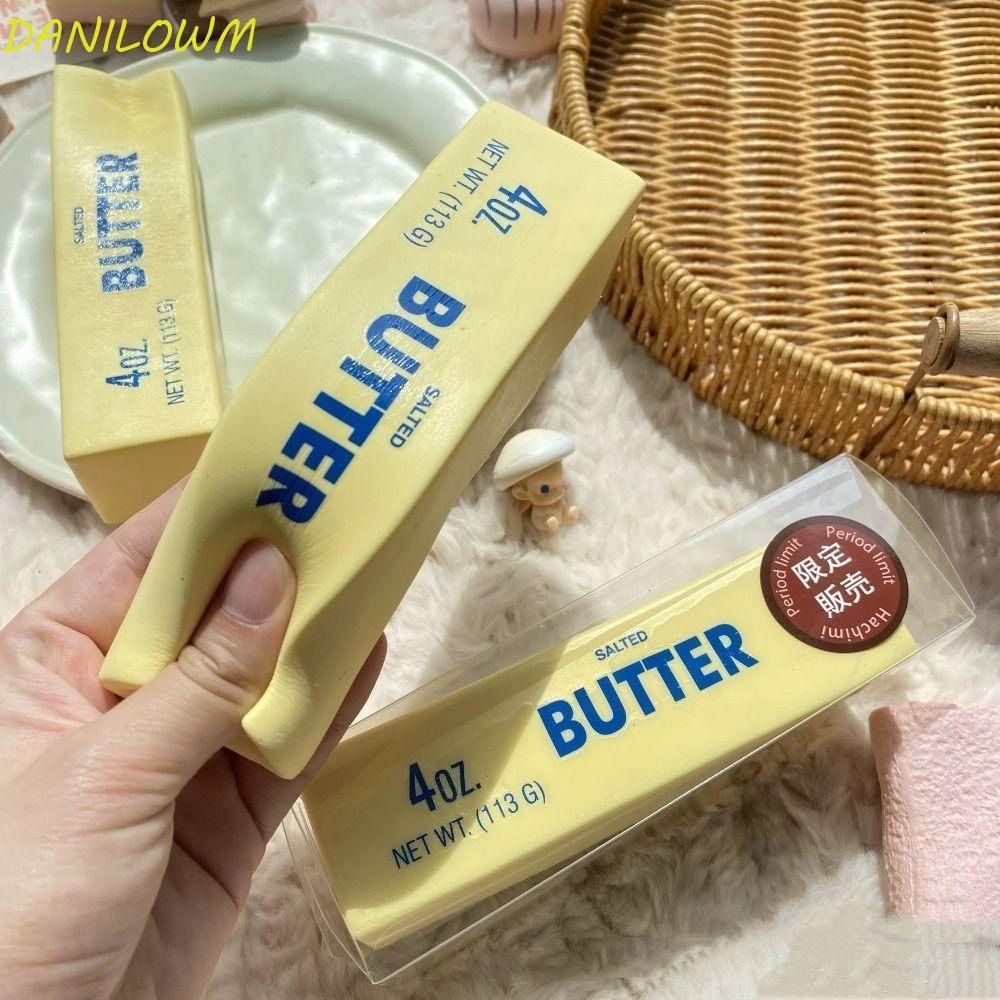 DANILOWM Soft Slow Rebound Butter Stick, Anti Stress Release Hand Butter Stick บีบของเล่น,แบบพกพา Sensory Relax ของขวัญ 14.5 ซม.สมจริง Butter Sticks สําหรับ