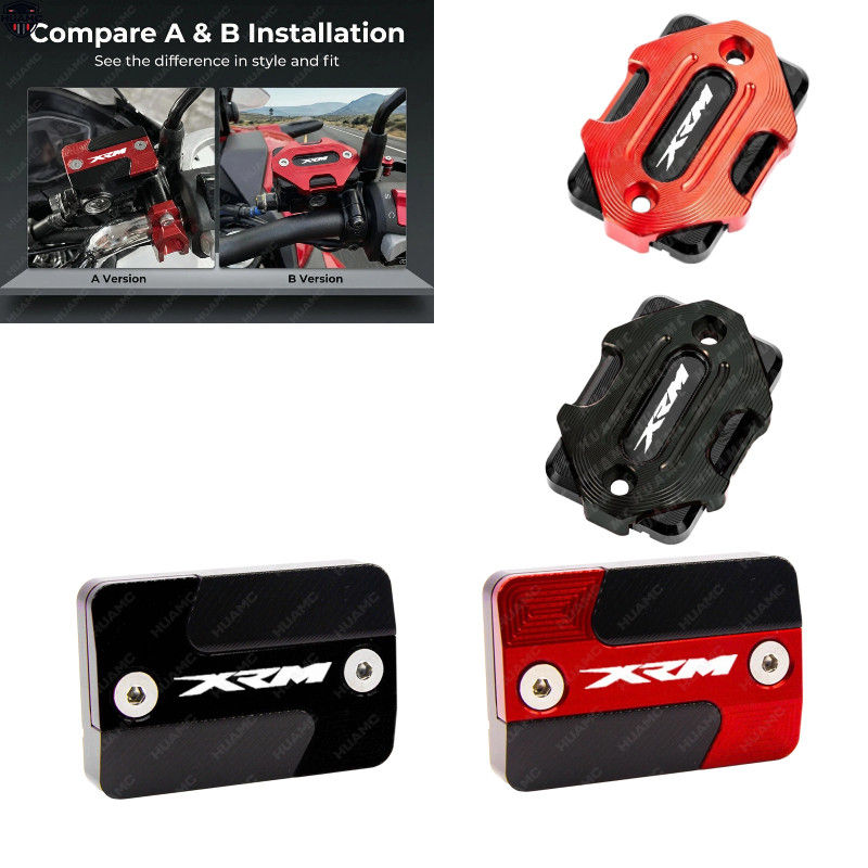 สําหรับ HONDA XRM 125 Carb XRM110 รถจักรยานยนต์ CNC เบรคหน้าปั๊มน้ํามันฝาครอบ Master อ่างเก็บน้ําสํา