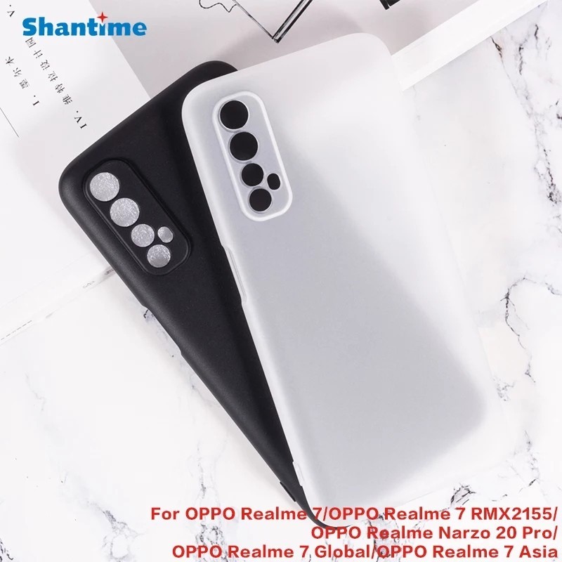 CASE REALME 7 / REALME NARZO 20 PRO SOFT CASE SLIM MATTE SOFT BLACK DOFF