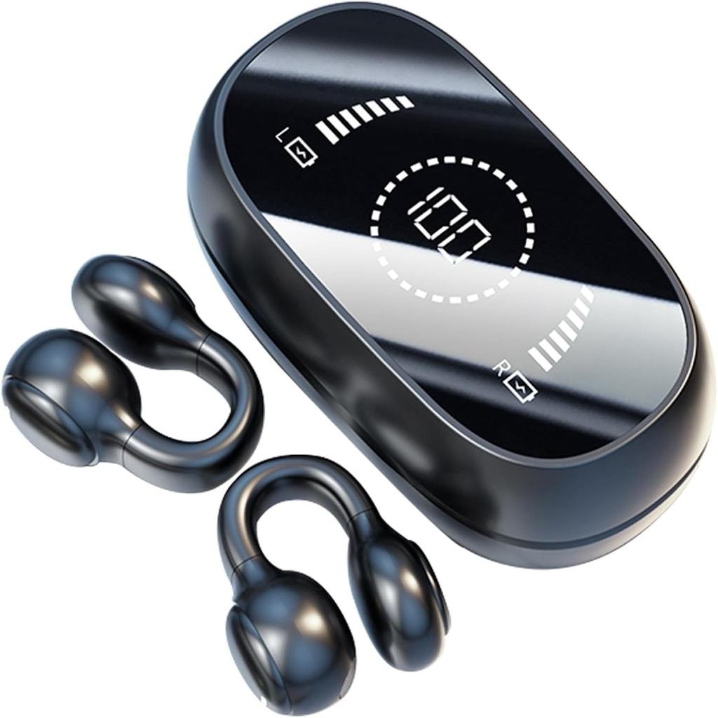 ไร้สายคลิปหู Bone Conduction หูฟังบลูทูธไร้สายคลิปเปิดหูหูฟังหูฟัง Earclip Bone Conduction หูฟังชุดก
