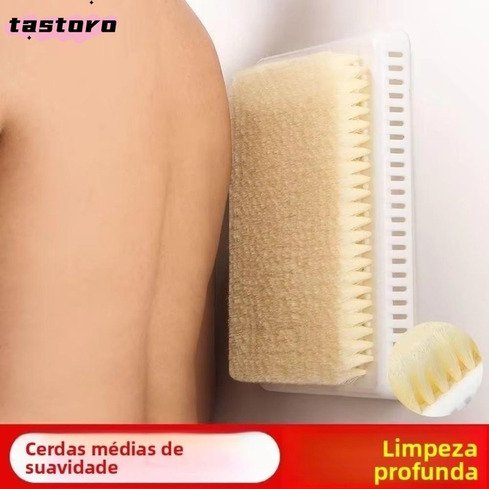 TASTORO แปรงอาบน้ํา, ผลิตภัณฑ์ห้องน้ํา Wall Lazy Back Rub แปรงอาบน้ํา, เครื่องมือนวดป้องกันการลื่นไถลมีประโยชน์กลับฟองน้ํานวด Scrubbers Lazy Shower Massage Pad สําหรับผู้ชายผู้หญิง