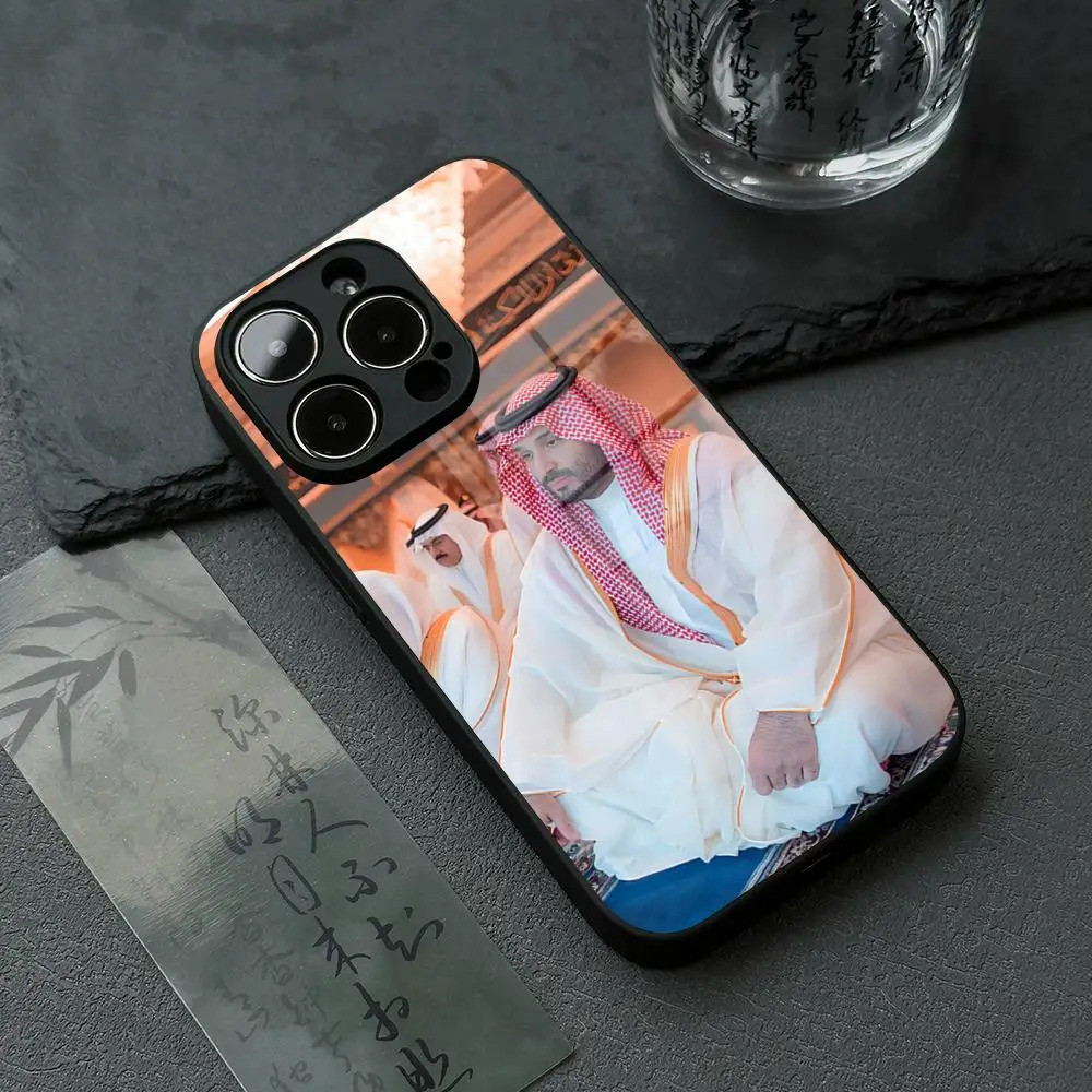 BK-1 Mohammed Bin Salman เคสโทรศัพท์สําหรับ IPhone 17 16 14 Pro 15 13 12 Max 11 XR หรูหราแก้ว Cove