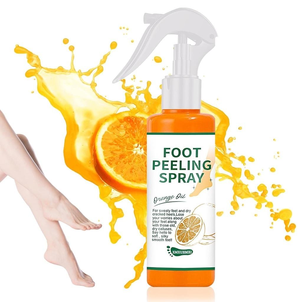 Foot Peeling Spray Oil,Moisturizing Nourishing Foot Exfoliating Peeling Spray,Instantly Hydrating Ge