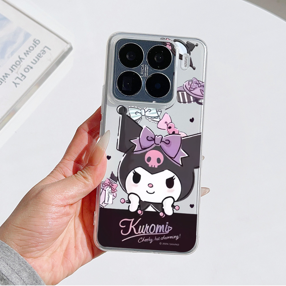 Sanrio Kuromi Y2K Dark หวานเคสโทรศัพท์สําหรับ XIAOMI 15T 14T Pro Poco X7 X6 F6 F7 M6 M7 M8 Pro/Ultra