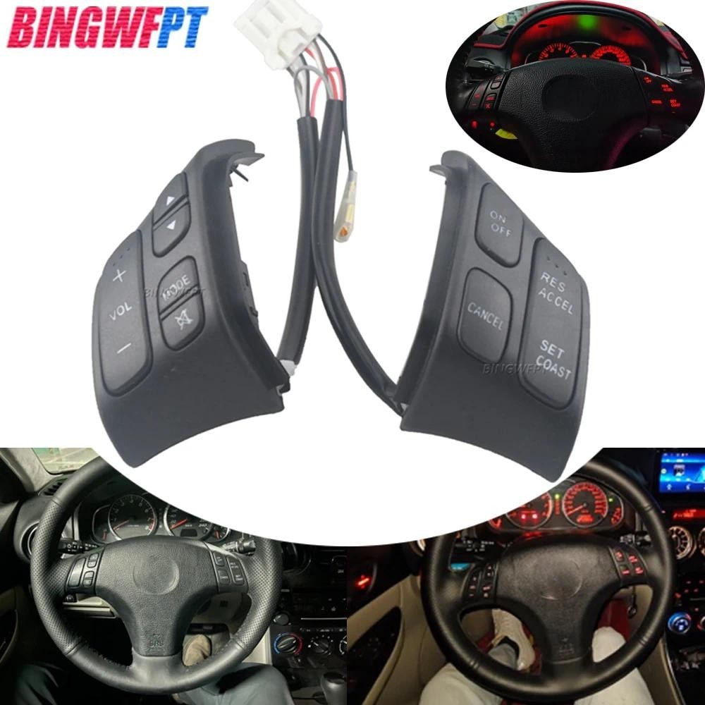 พวงมาลัยรถปุ่มควบคุม Cruise Control สวิตช์ควบคุมระดับเสียงสําหรับ Mazda 6 GG G22C-66-4M0A GJ6A-66-4M