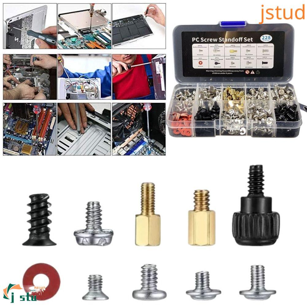 EDGAR 228pcs Bolt Assortment Kit, ซ่อมคอมพิวเตอร์เครื่องมือฮาร์ดแวร์สกรู Assortment Kit, สวมใส่นิกเก