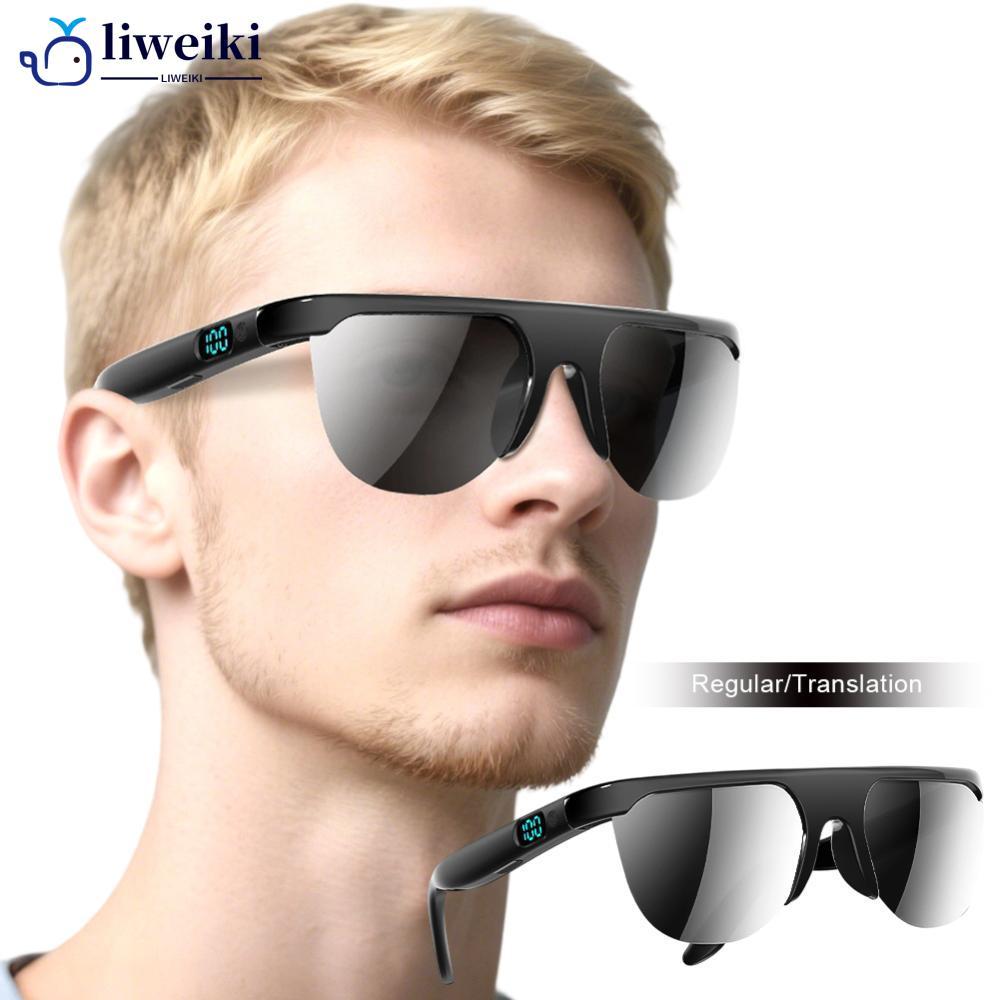 LIWEKI แว่นตาบลูทูธอัจฉริยะ L400 G8W9 กันแดดและเชื่อมต่อ Bluetooth 6.0 มีเลนส์เปลี่ยนได้