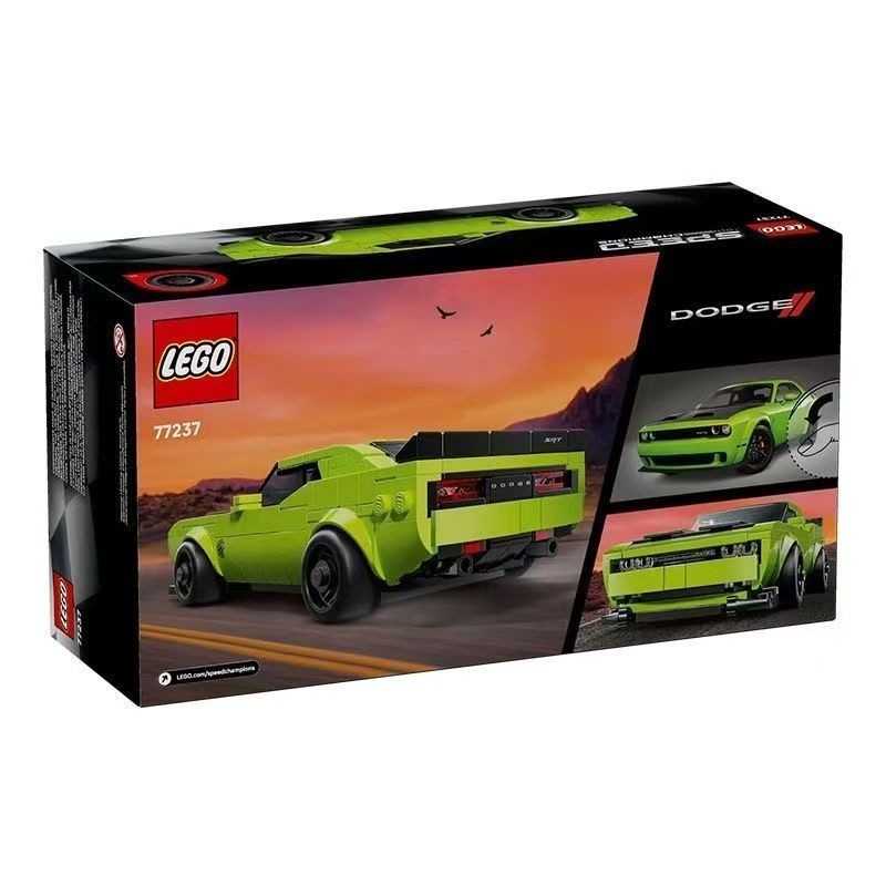 LEGO LEGO 77237 Dodge ChallengerSRTHellcatp รถสปอร์ต Super Racing Series บล็อกตัวต่อ 010001