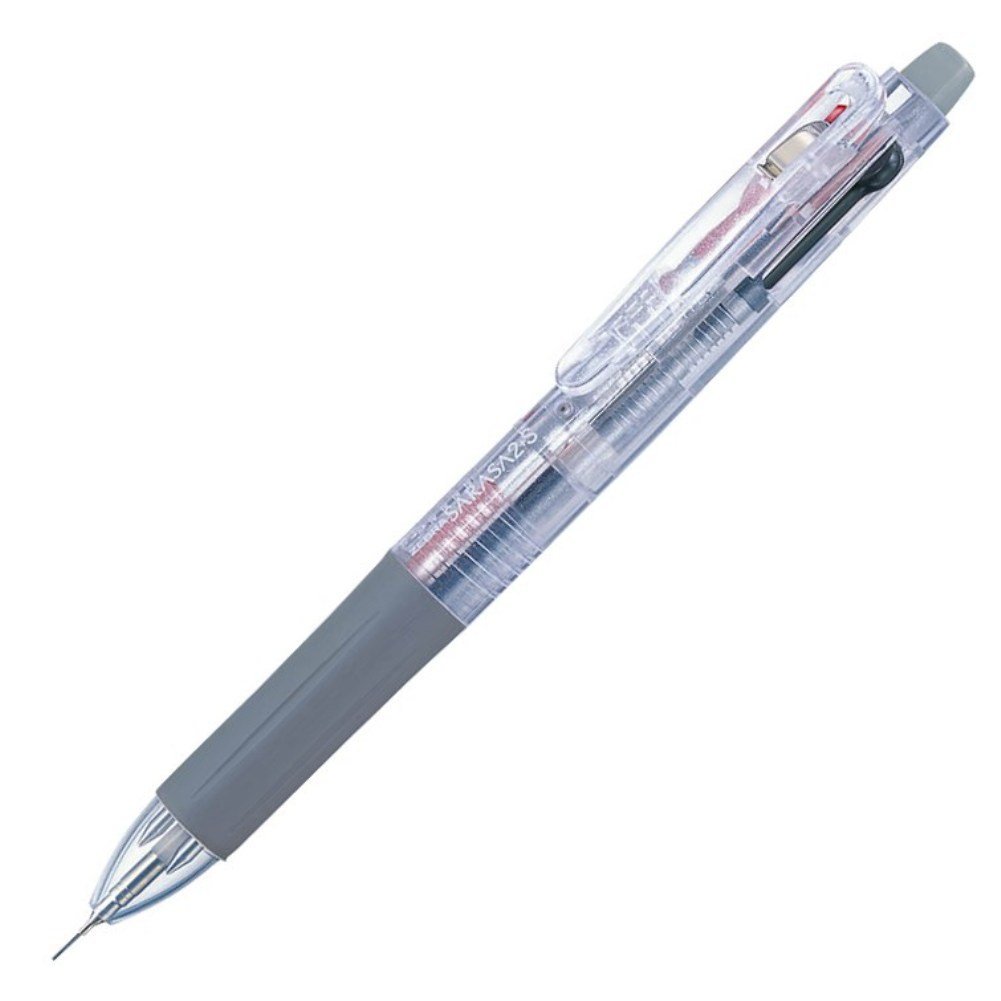 Zebra ปากกาอเนกประสงค์ 2 สี + ดินสอกด Sarasa 2+S ใส 10 ด้าม B-SJ2-C [ส่งตรงจากญี่ปุ่น]
