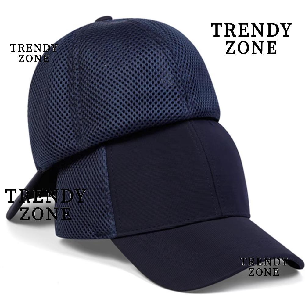 หมวกเบสบอล TRENDYZONE ระบายอากาศและปิดผนึกลมด้านหลัง คุณภาพสูง สวมใส่ง่าย ปรับขนาดได้ พกพาสะดวก เหมาะสำหรับตกปลาระหว่างวันพักผ่อน