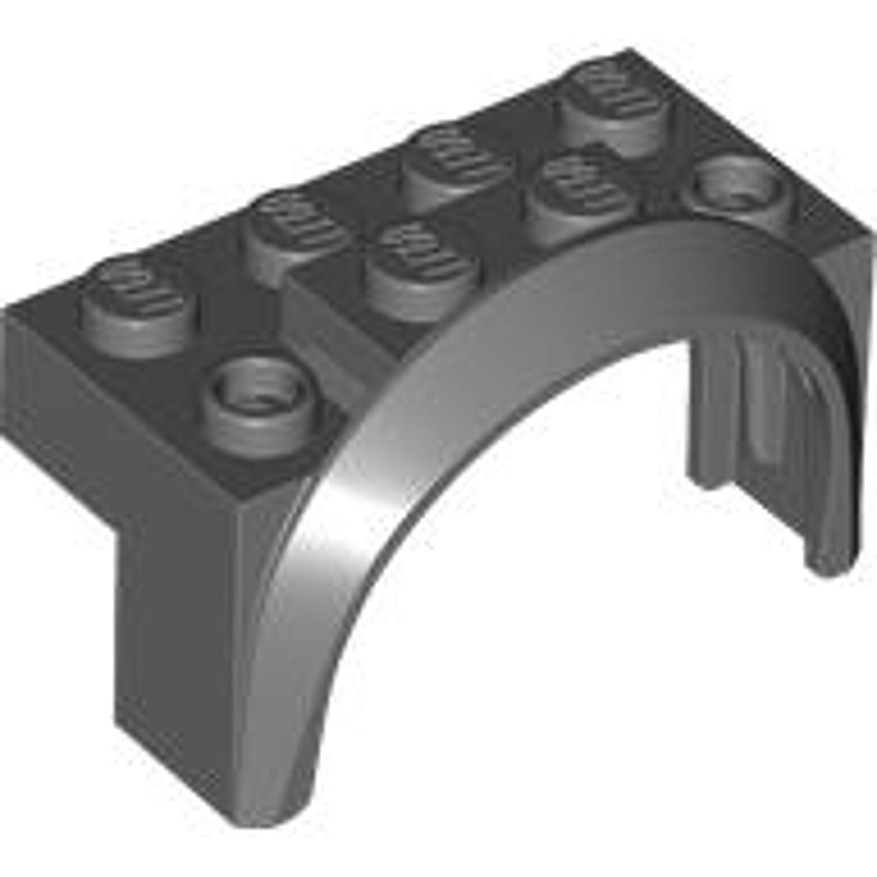 Brick2cube Part - Vehicle, Mudguard 4 x 2 1/2 x 2 with Arch Round - 3387