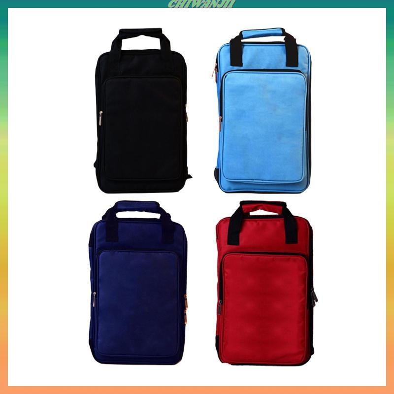 [เท่าไหร่1] Drumsticks Holder Bag Oxford Cloth Waterproof Portable Drum Sticks Organizer Professiona