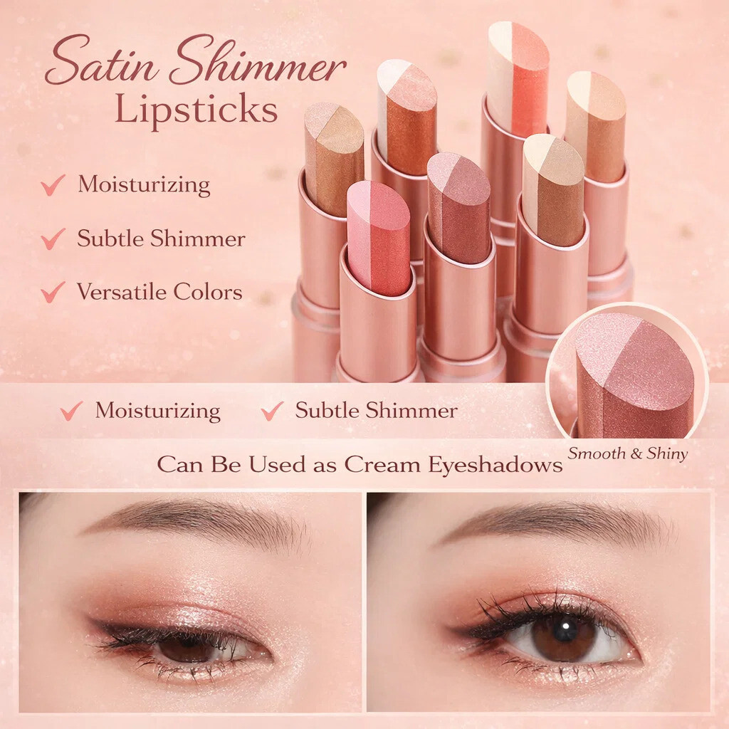 ☆优品·Portable Eyeshadow Stick Eyeshadow Stick/Portable/On The Go Makeup Compact Design For Travel 1.5