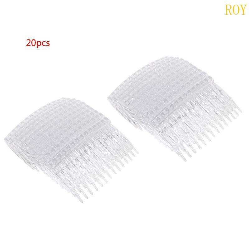 กิ๊บติดผมพลาสติกใส แบบหวีด้านข้าง Roy ขนาด 70x40 มม.