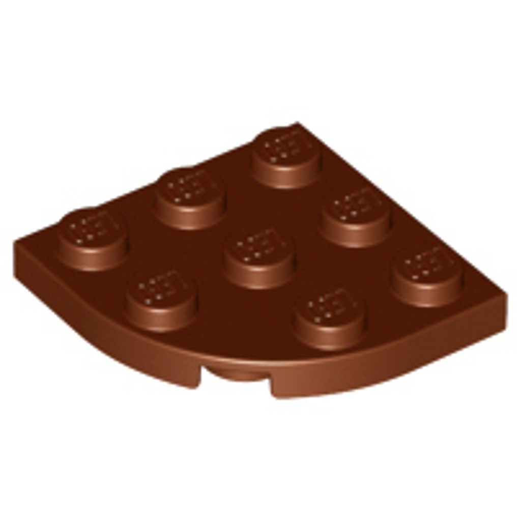 Brick2cube Part - Plate, Round Corner 3 x 3 - 30357