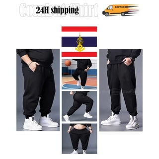2XL-10XL กางเกงขายาวผู้ชายไซส์ใหญ่ ยางยืดสูง ทรงหลวม ใส่สบาย ไม่อึดอัด ใส่ชีวิตประจำวัน