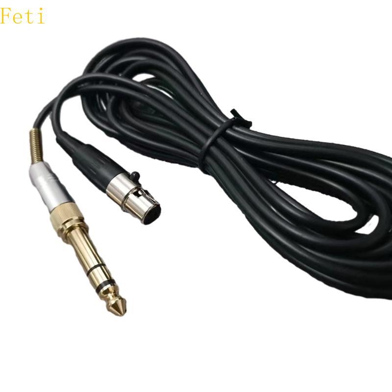 Feti สายเคเบิลที่เชื่อถือได้สําหรับ Q701 K712 K702 K240 K240MKII K171 หูฟัง 6 35 มม.อะแดปเตอร์