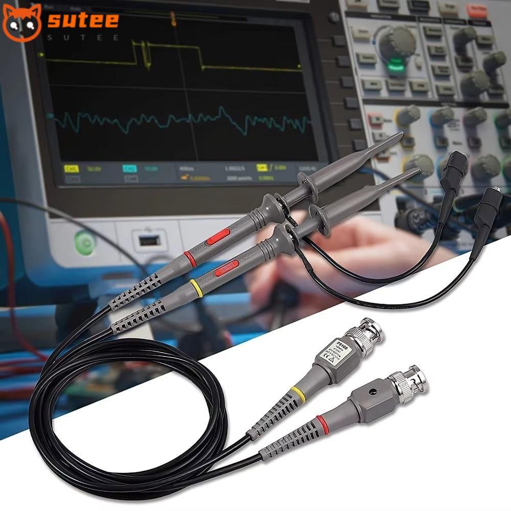 SOTEE 1/2pcs Oscilloscope Probe Kit, P6100 ความแม่นยําสูง BNC Oscilloscope Probe, สะดวก 10:1 Probe 1
