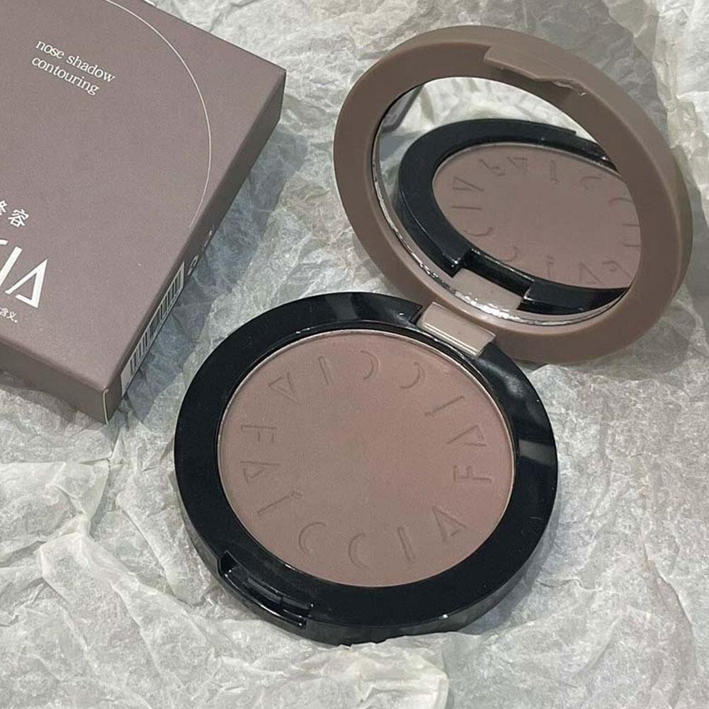 TE สาเหตุ☆Faiccia Matte Contour Bronzer Highlighter Smooth แต่งหน้าติดทนนานเครื่องสําอาง U7q6