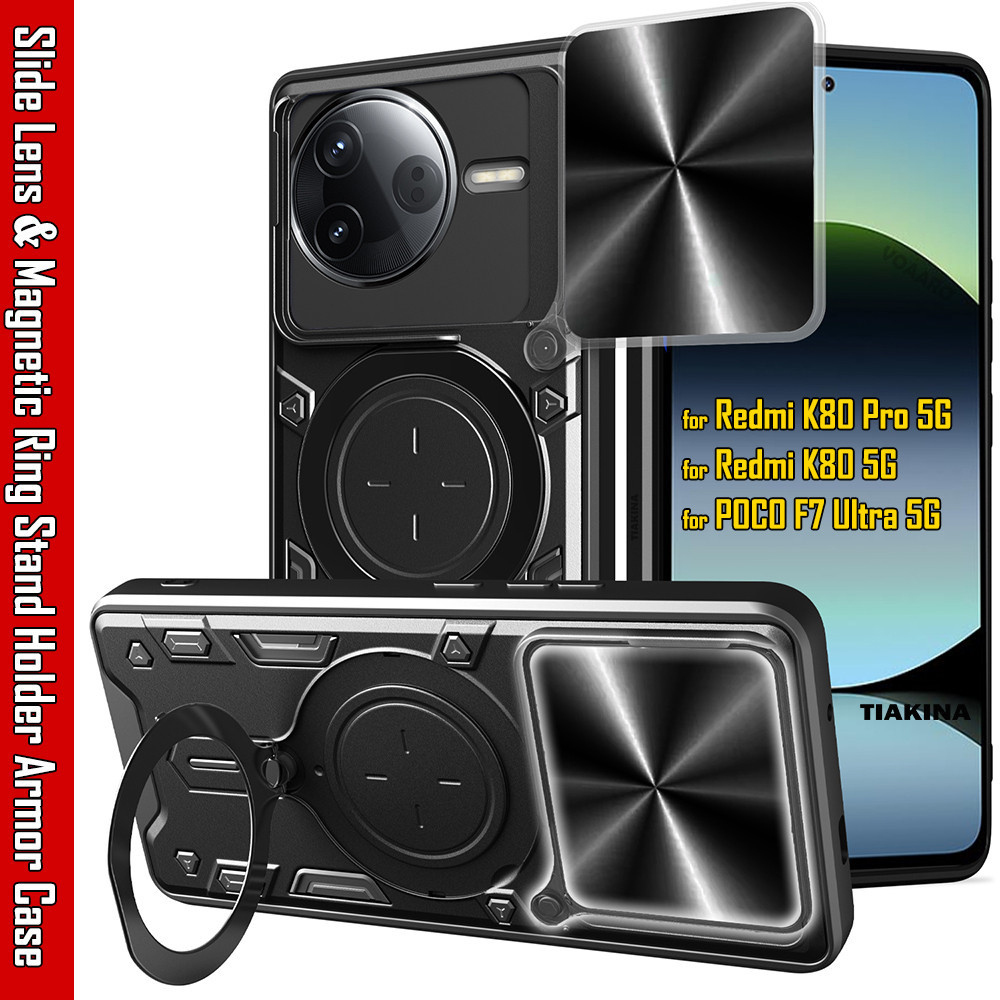 IRING CASE XIAOMI POCO F7 PRO / F7 ULTRA Case Magnetic Armor การหมุนแบบหมุน