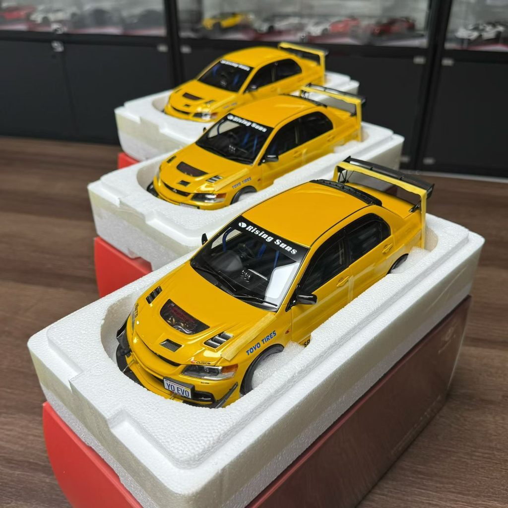สต็อกพร้อม!SUPER A 1/18 Alloy Full Open, JDM Explosively Changed to Mitsubishi veo9 Generation MR FQ