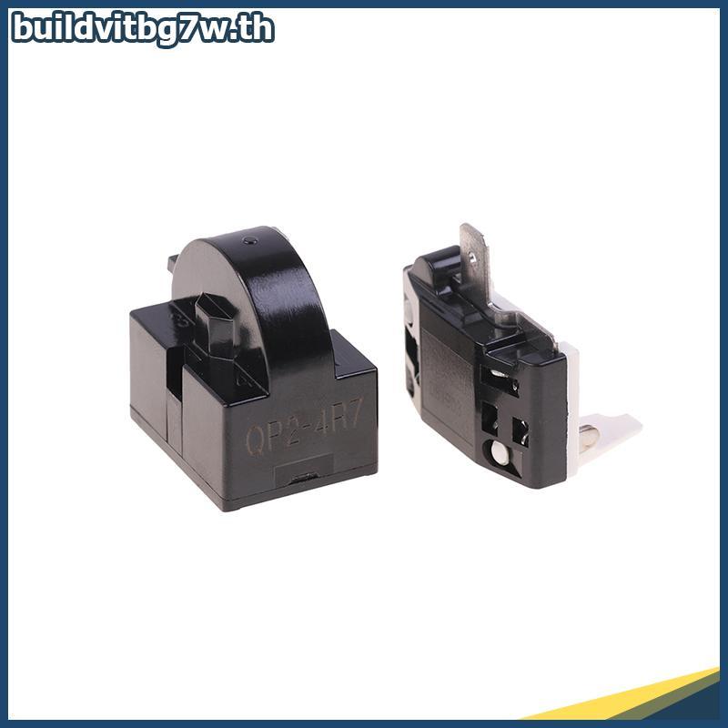 BV 2PCS QP2-4.7 PTC Starter รีเลย์ 1 พินตู้เย็นรีเลย์และ 6750C-0005P ตู้เย็น Overload Protector TH