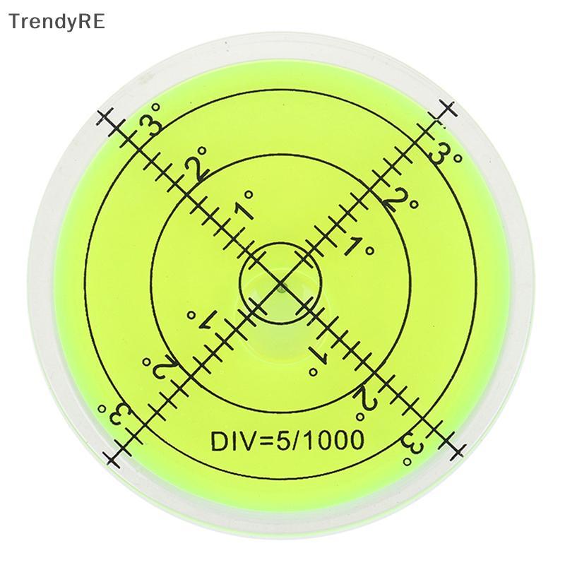 [อินเทรนด์] Circular Level Bubble Green Bullseye Spirit Level Round Bubble Level Measuring RE
