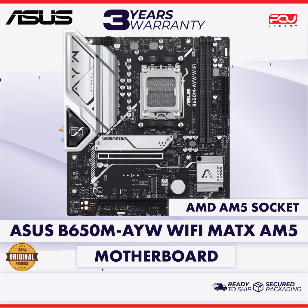 ASUS B650M-AYW WIFI MATX AM5 MOTHERBOARD