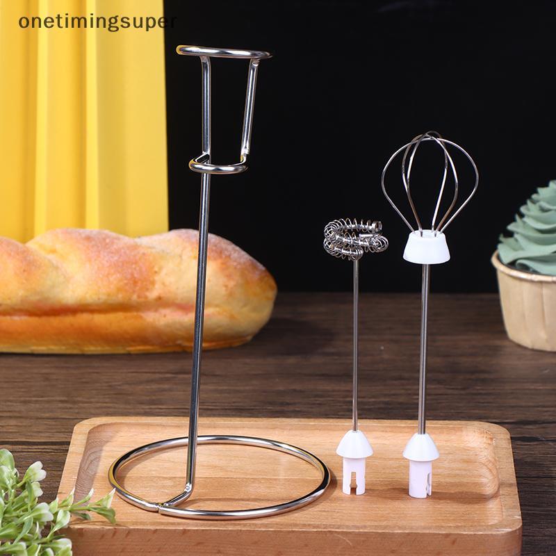 Onetimingsuper ขาตั้งตีฟองนมพร้อมหัว Frother & หัวตีไข่, ที่วางเครื่องปั่นกาแฟ OTP