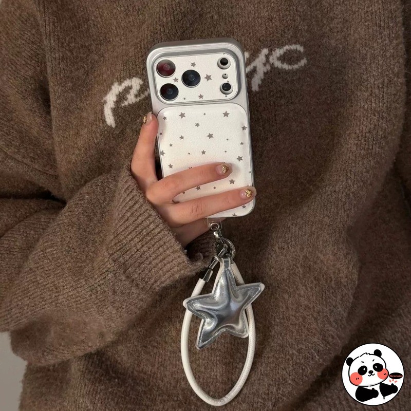 น่ารัก Star เคสโทรศัพท์พร้อม Lanyard สําหรับ Realme N65 N63 N61 N55 N53 หมายเหตุ 80 70 70T 60X 50 Q5