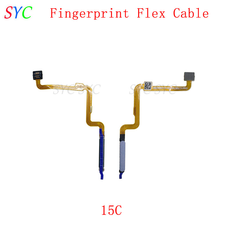 ปุ่มเซ็นเซอร์ลายนิ้วมือ Flex Cable สําหรับ Redmi 15C Touch Sensor Scanner Repair Parts