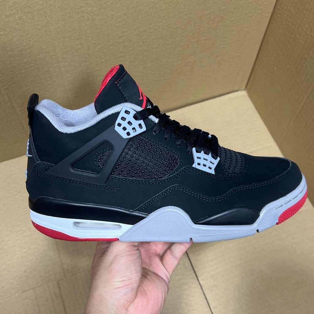 AJ4 Retro รองเท้ากีฬาลําลองกันลื่นสําหรับผู้ชาย KREF